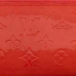 Louis Vuitton Rouge Grenadine Monogram Vernis Zippy Wallet  