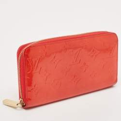 Louis Vuitton Rouge Grenadine Monogram Vernis Zippy Wallet  