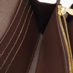 Louis Vuitton Damier Ebene Canvas Sarah Wallet