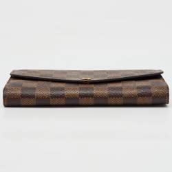 Louis Vuitton Damier Ebene Canvas Sarah Wallet