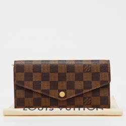 Louis Vuitton Damier Ebene Canvas Sarah Wallet