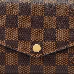 Louis Vuitton Damier Ebene Canvas Sarah Wallet