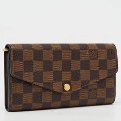 Louis Vuitton Damier Ebene Canvas Sarah Wallet