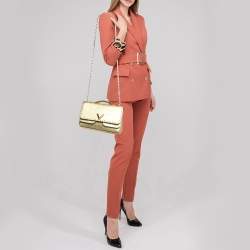 Louis Vuitton Gold Leather Very Chain Bag
