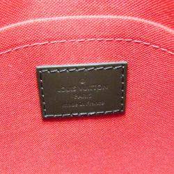 Pre Owned Louis Vuitton Brown Damier Ebene Duomo Shoulder Bag