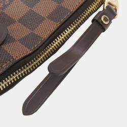 Pre Owned Louis Vuitton Brown Damier Ebene Duomo Shoulder Bag