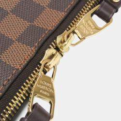 Pre Owned Louis Vuitton Brown Damier Ebene Duomo Shoulder Bag
