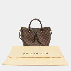 Pre Owned Louis Vuitton Brown Ebene Damier Siena PM Handbag 