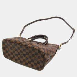 Pre Owned Louis Vuitton Brown Ebene Damier Siena PM Handbag 