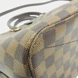 Pre Owned Louis Vuitton Brown Ebene Damier Siena PM Handbag 