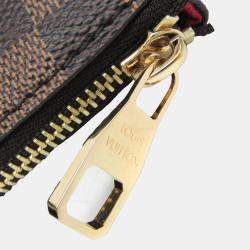 Pre Owned Louis Vuitton Brown Ebene Damier Siena PM Handbag 