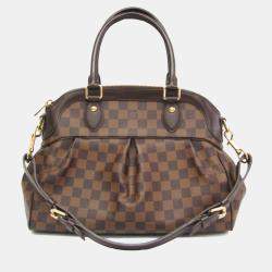  Louis Vuitton Brown Ebene Damier Trevi Pm Shoulder Bag 