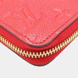Louis Vuitton Red Monogram Empreinte Zippy Wallet 