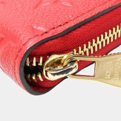 Louis Vuitton Red Monogram Empreinte Zippy Wallet 