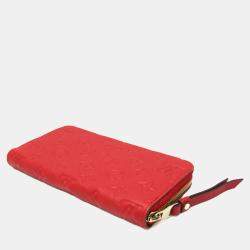 Louis Vuitton Red Monogram Empreinte Zippy Wallet 