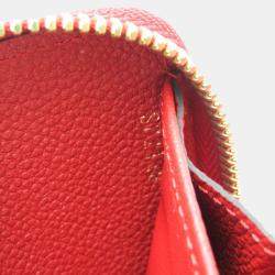 Louis Vuitton Red Monogram Empreinte Zippy Wallet 