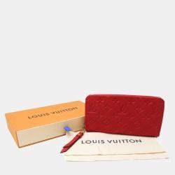 Louis Vuitton Red Monogram Empreinte Zippy Wallet 