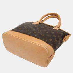 Pre Owned Louis Vuitton Brown Monogram Lockit Handbag 