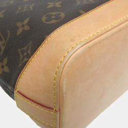 Pre Owned Louis Vuitton Brown Monogram Lockit Handbag 