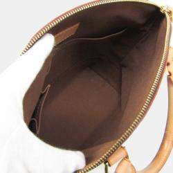 Pre Owned Louis Vuitton Brown Monogram Lockit Handbag 
