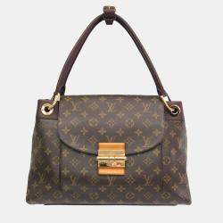 Pre Owned Louis Vuitton Brown Monogram Olympe Shoulder Bag  