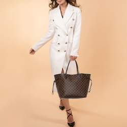 Louis Vuitton Damier Ebene Canvas Neverfull MM Bag