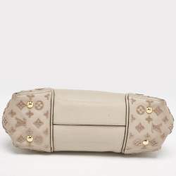 Louis Vuitton Galet Beige Monogram Leather W PM Bag