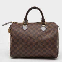 Pre Owned Louis Vuitton Damier Ebene Canvas Speedy 30 Bag