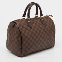 Pre Owned Louis Vuitton Damier Ebene Canvas Speedy 30 Bag