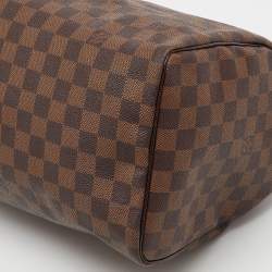 Pre Owned Louis Vuitton Damier Ebene Canvas Speedy 30 Bag