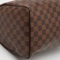 Pre Owned Louis Vuitton Damier Ebene Canvas Speedy 30 Bag
