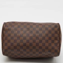 Pre Owned Louis Vuitton Damier Ebene Canvas Speedy 30 Bag
