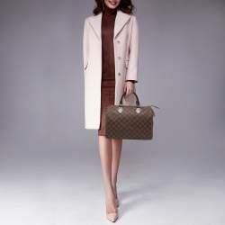 Pre Owned Louis Vuitton Damier Ebene Canvas Speedy 30 Bag