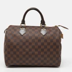 Pre Owned Louis Vuitton Damier Ebene Canvas Speedy 30 Bag
