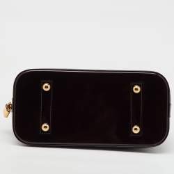 Pre Owned Louis Vuitton Amarante Monogram Vernis Alma PM Bag