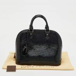 Pre Owned Louis Vuitton Black Epi Leather Alma PM Bag