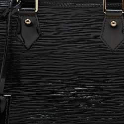 Pre Owned Louis Vuitton Black Epi Leather Alma PM Bag