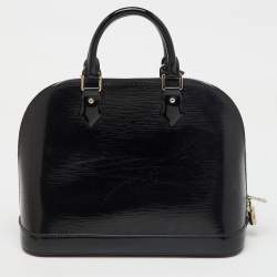 Pre Owned Louis Vuitton Black Epi Leather Alma PM Bag