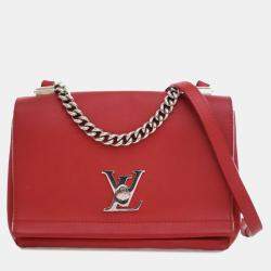 Louis Vuitton Red Leather Lockme II BB