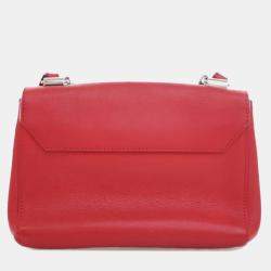 Louis Vuitton Red Leather Lockme II BB