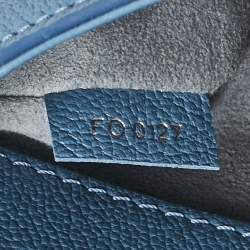 Louis Vuitton Blue Cuir Plume Leather and Python Very Bag