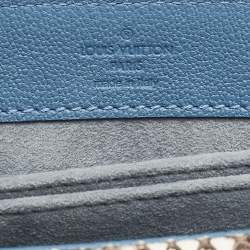 Louis Vuitton Blue Cuir Plume Leather and Python Very Bag