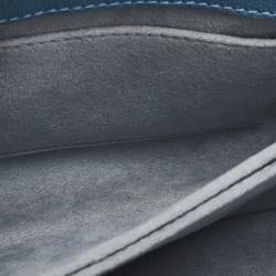 Louis Vuitton Blue Cuir Plume Leather and Python Very Bag