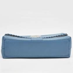Louis Vuitton Blue Cuir Plume Leather and Python Very Bag