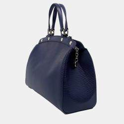 Louis Vuitton Navy Blue Leather Epi Brea MM bag