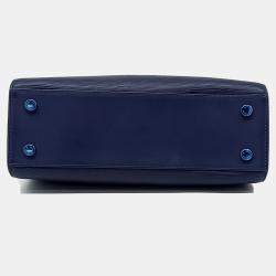 Louis Vuitton Navy Blue Leather Epi Brea MM bag