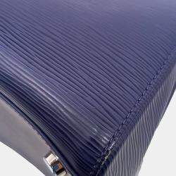 Louis Vuitton Navy Blue Leather Epi Brea MM bag