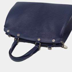 Louis Vuitton Navy Blue Leather Epi Brea MM bag