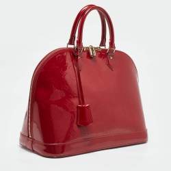 Pre Owned Louis Vuitton Pomme D’amour Monogram Vernis Alma GM Bag