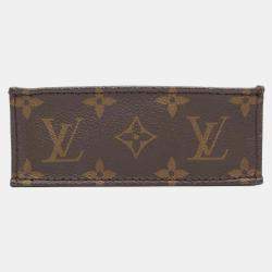 Louis Vuitton Brown Canvas Monogram Petit Sac Plat Mini Handbag